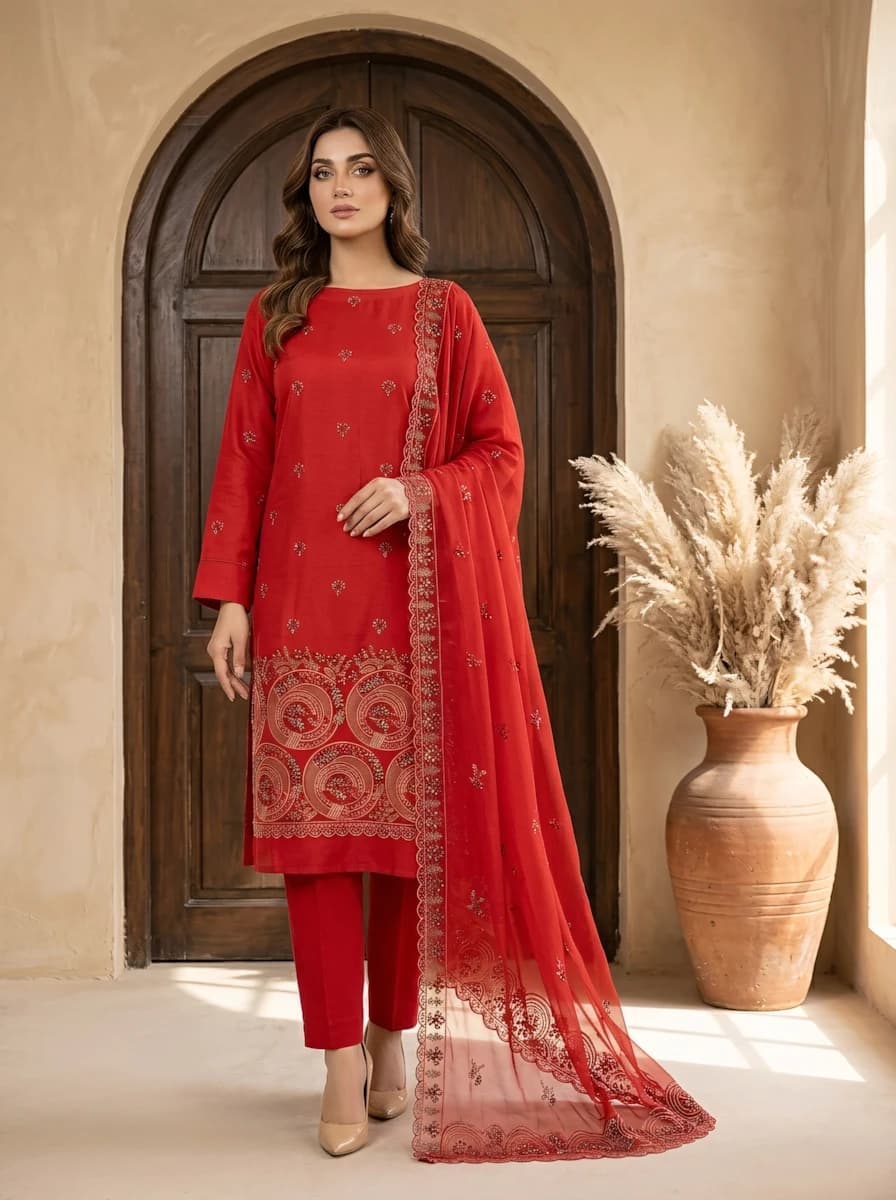Delaya 3 Piece - Embroidered Lawn Suit