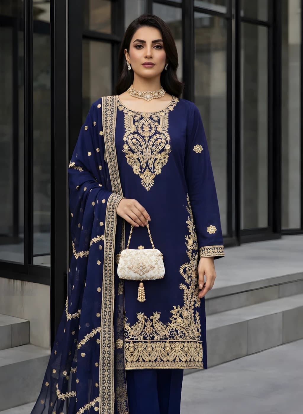 Delaya 3 Piece - Unstitched Embroidered Lawn Suit