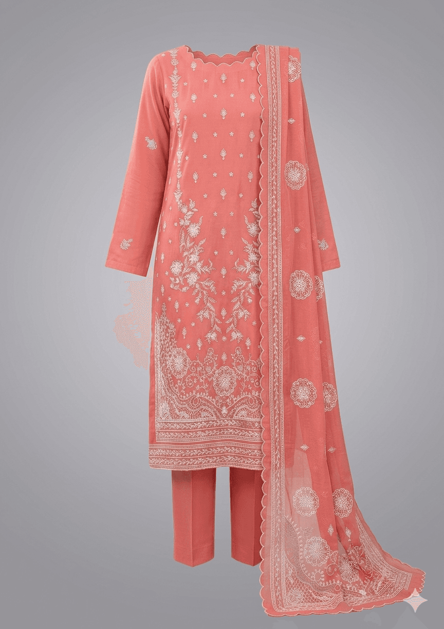 Delaya 3 Piece - Embroidered Lawn Suit