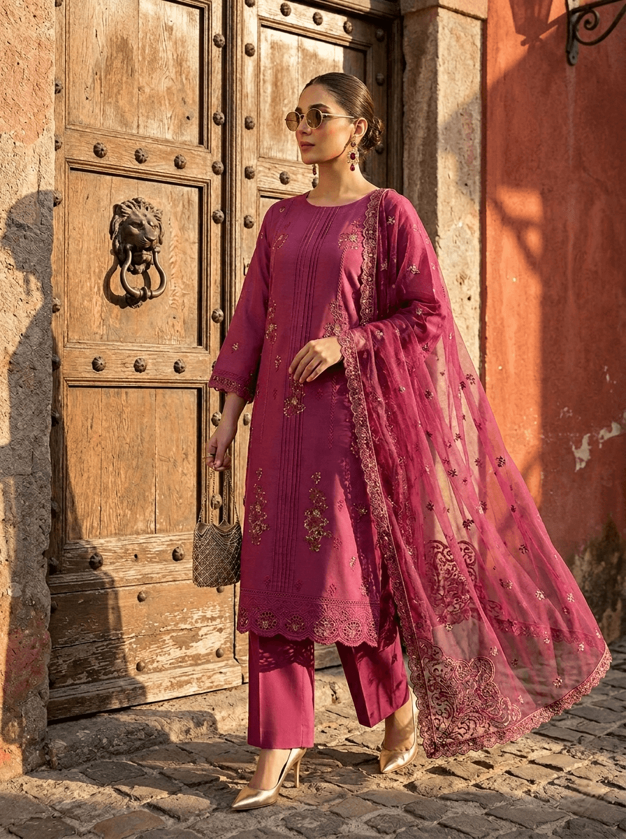 Delaya 3 Piece - Unstitched Embroidered Lawn Suit