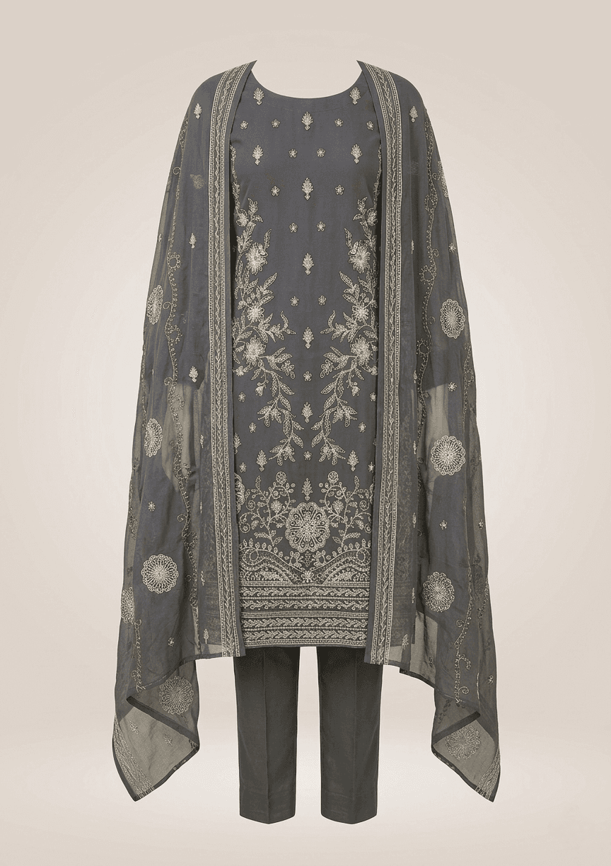 Delaya 3 Piece - Embroidered Lawn Suit