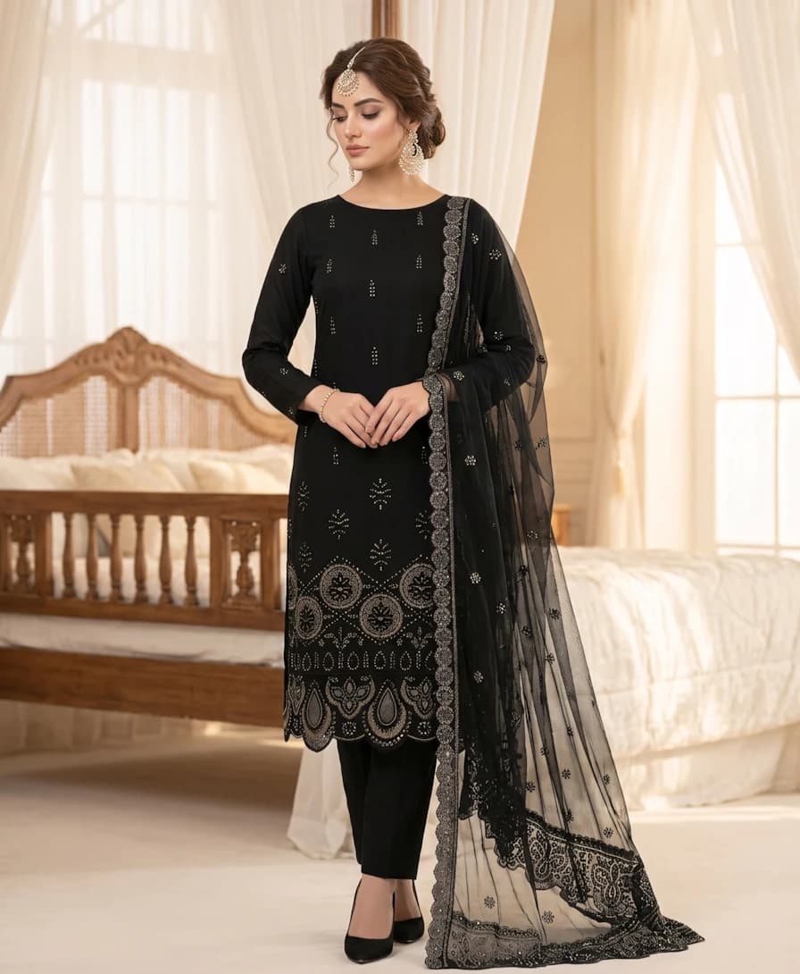 Delaya 3 Piece - Embroidered Lawn Suit