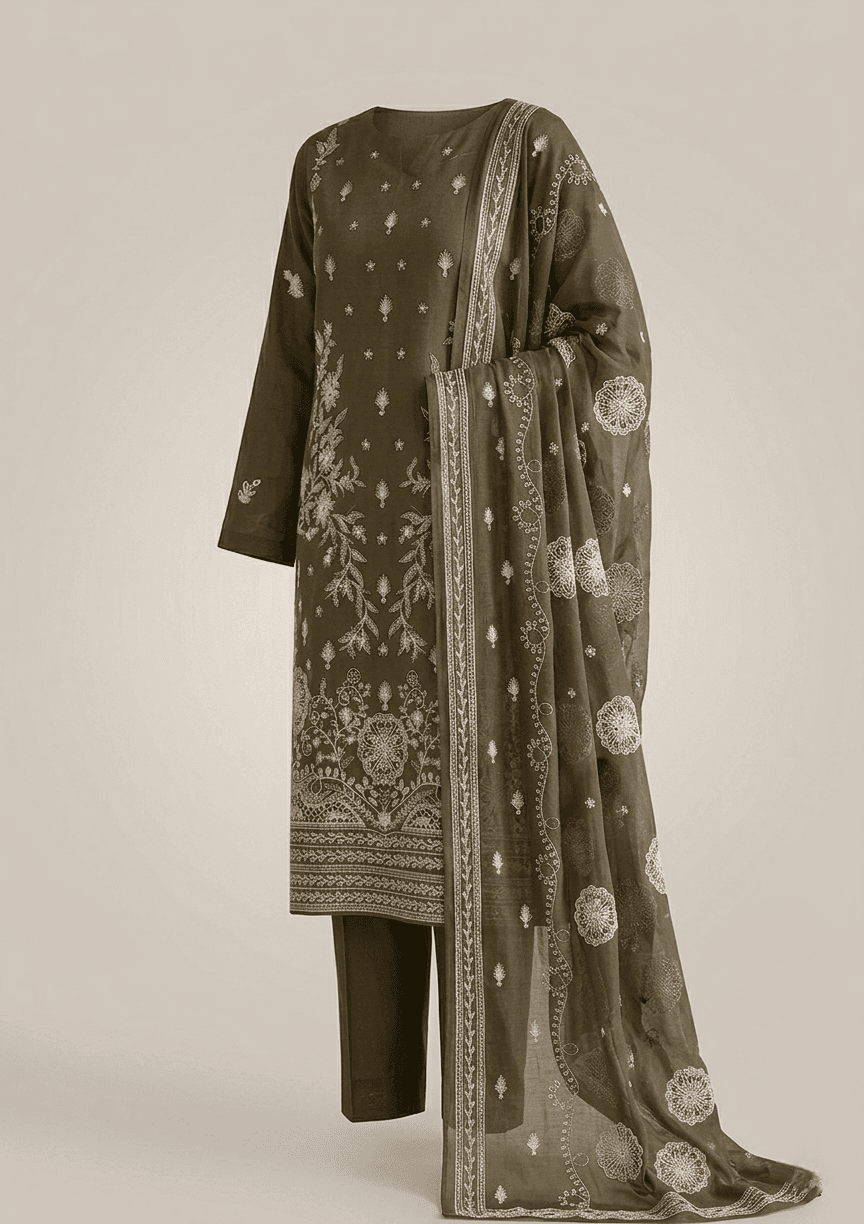 Delaya 3 Piece - Embroidered Lawn Suit