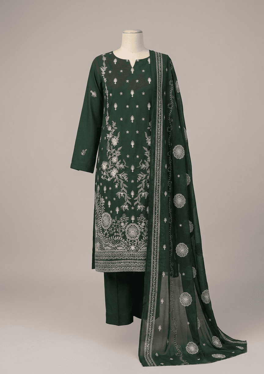 Delaya 3 Piece - Embroidered Lawn Suit