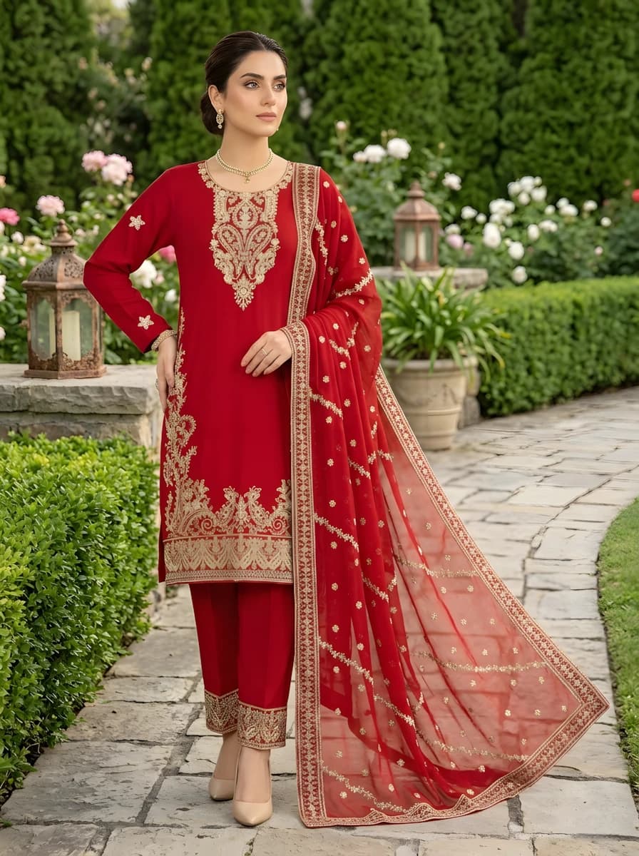 Delaya 3 Piece - Embroidered Lawn Suit
